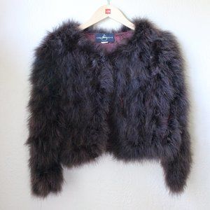 *SALE! 2/$22 or 3/$30* JS Collections Faux Fur Jacket Brown Women Size small